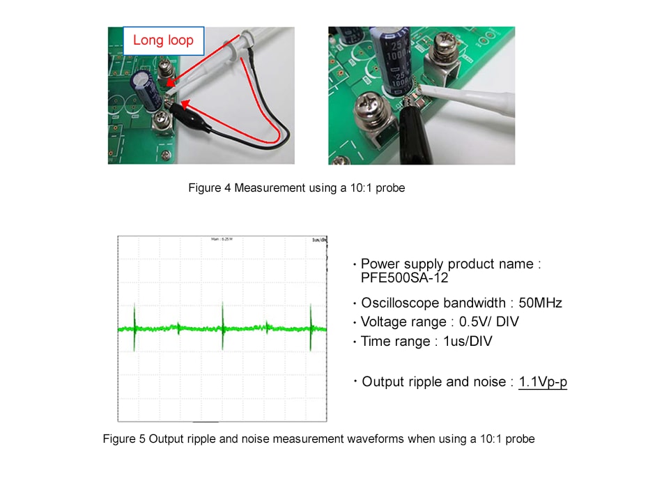 How do I measure the output ripple and noise? FAQ TDK Product Center