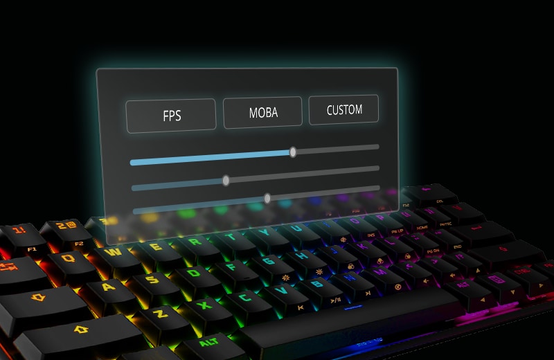Customizable keyboard image