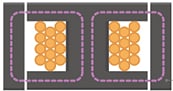 Ferrite shield-type