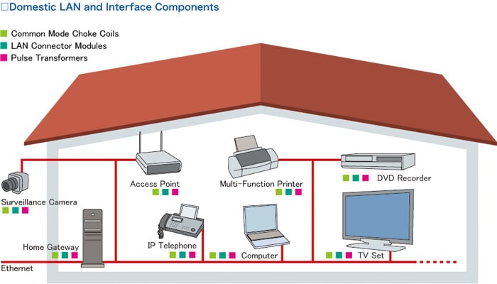 Domestic LAN and Interface Components